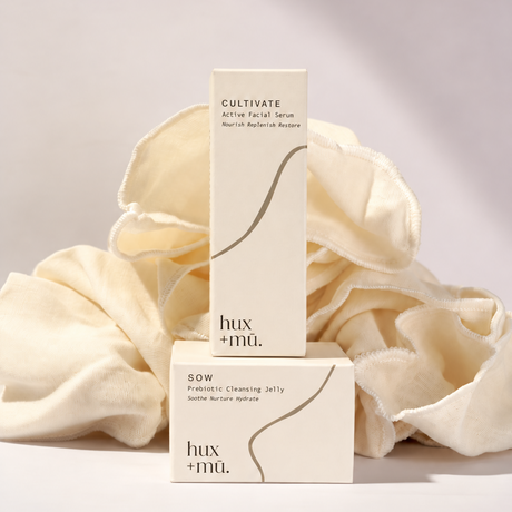 Hux and Mu Signature Ritual full sized boxed SOW and CULTIVATE and three organic muslin cloths